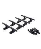 Mxeol 5 Black Stainless Steel Dock Cleats (4 Pack) - Black Coated with Screws - Buy Online on GoSupps.com