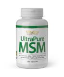 Ultra Pure MSM Capsules 1000 mg - 180 Count | High Dose Methylsulfonylmethane | Additive-Free by Vitality Nutritional - VitaminExpress - Buy Online on GoSupps.com