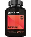 Diuretic 90 Vegan Capsules - Herbal Blend with Horsetail Nettle Dandelion & More - 3 Month Supply - Natural Diet Supplement by MZ - Buy Online on GoSupps.com