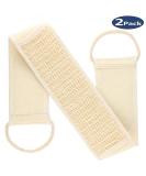 Exfoliating Loofah Back Scrubber with Bar Soap Pocket - 2 Pack - Buy Online on GoSupps.com