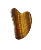 Tiger Eye Gua Sha Tool - Jade Guasha Board for Spa Massage & Face Care | Best Gua Sha Scraping Massage Tool - Brown - Buy Online on GoSupps.com
