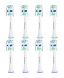 Replacement Brush Heads for Philips Sonicare Toothbrush - Pack of 8 E8-White | International Shipping Available - Buy Online on GoSupps.com