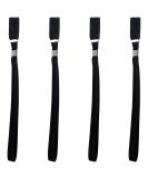 Tabanzhe 4 Pcs Walking Stick Wrist Straps - Essential Wrist Loops for Walking Stick Accessories Featuring Black Straps Wrist Loop Straps and Wristbands for Enhanced Support - Buy Online on GoSupps.com