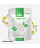 Vitamin B6 100mg Capsules - Pyridoxine for Enhanced Health & Wellbeing - Premium Potent Formula for Wellness - Buy Online on GoSupps.com