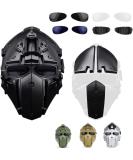 iMeshbean Full Face Protective Mask Helmet with Visor Goggles - Black - Buy Online on GoSupps.com