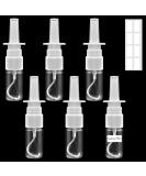 Furuising 6-Pack 10ml Nasal Spray Bottles - Transparent Reusable with 8 Blank Labels for Perfume Essential Oils & Saline Solution | International Shipping - Buy Online on GoSupps.com