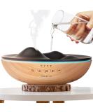 GRATIA NATURALS Aromatherapy Diffuser with 6 Relaxing Sounds, White Noise Machine, 7 Color Night Lights - Silent Cool Mist Humidifier for Large Room (Light Brown) - Buy Online on GoSupps.com