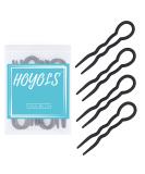 Hoyols 12 pcs 3.5 inch French Style Hair Pins - Small U-Shaped Hair Sticks for Women - Cellulose Acetate Chignon Updo Bun Holder in Black - Buy Online on GoSupps.com
