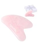 MELLA ELLA BEAUTY Rose Quartz Gua Sha | Premium Facial Sculpting Tool for Lymphatic Drainage Anti-Aging & Firming | Ideal Skincare Gift - Buy Online on GoSupps.com