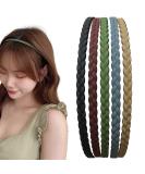 Pack of 5 plastic headbands thin hair bands multi-colored headbands plastic for girls and women - Buy Online on GoSupps.com