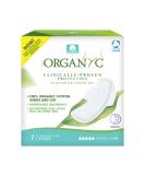 Organyc New and Improved 100% Certified Organic Cotton Overnight Feminine Pads Heaviest Flow Super Absorbency 2.0 7 Count