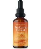 Turmeric Extract 50ml - Vegan Supplement with Vitamin D3 No Additives Easy Dosage Pipette - 50 Days Supply - Buy Online on GoSupps.com