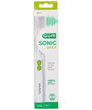 GUM SONIC DAILY Sonic Toothbrush - White (1 Piece) | International Shipping Available - Buy Online on GoSupps.com