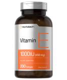 Vitamin E 1000 IU Softgel Capsules  200 Count  Non-GMO Gluten Free Preservative Free  Vitamin E Oil  by Horbaach - Buy Online on GoSupps.com