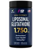Liposomal Glutathione Supplement 1750MG - Antioxidant Complex with Vitamin C for Liver Detox & Immune Support - 120 Caps - Buy Online Internationally - Buy Online on GoSupps.com