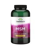 Swanson MSM Capsules 1000mg - Joint Health Support & Connective Tissue Maintenance - 240 Count - Buy Online on GoSupps.com
