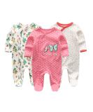 Organic Cotton Footed Baby Pajamas | MAMIMAKA Newborn Onesies for Boys & Girls | 0-18 Months | Color8 - Buy Online on GoSupps.com