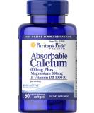 Puritan's Pride Calcium 600mg + Magnesium 300mg & Vitamin D 1000iu | High Absorption Formula - Buy Online on GoSupps.com