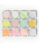 MEILINDS 12 Bottles Nail Art Glitter Sugar Powder - Holographic Shining Nail Glitter DIY Crafts - Buy Online on GoSupps.com
