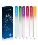 Glass Nail File with Case - FORANYO Nail Files for Natural Acrylic Nails Double Sided Etched Crystal Fingernail Files 6 Pack for Nail Care Mixed Color Manicure Set for Women Girls Nail Filer 6-Piece Black - Buy Online on GoSupps.com