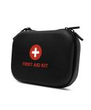 Kitgo Small First Aid Kit - Waterproof Mini Emergency Trauma Kit for Travelers, Climbers, and Parents - Compact First Aid Gift for Home, Camping, Hiking - EVA, Black - Buy Online on GoSupps.com