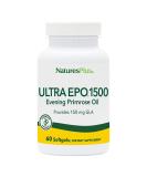 NaturesPlus Ultra EPO 1500mg Evening Primrose Oil Softgels - Gluten Free - 60 Servings - Buy Online on GoSupps.com