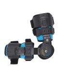JOEBO Hinged Elbow Brace - Adjustable Stainless Steel Arm Orthosis for Injury Recovery | Breathable Support & Fixation Sling for Right Arm (Blue - Buy Online on GoSupps.com