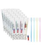 Disposable Toothbrush Set - 40 Individually Packaged Travel Toothbrushes & Toothpaste in 4 Colors | Ideal for Hotels Camping & Home - Buy Online on GoSupps.com