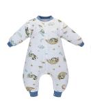 100% Cotton Baby Sleep Sack with Legs, Detachable Sleeves, 2-Way Zipper & Buttons - Magic Cloud M, 2-3 Years - Buy Online on GoSupps.com