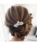 Catery Crystal Bride Wedding Hair Comb with Rhinestone - Silver Bridal Side Combs for Women - Buy Online on GoSupps.com