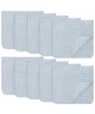 Comfy Cubs Muslin Spit Towels - 10 Pack of Extra Absorbent 100% Cotton Hand Washcloths 6 Layers Soft & Large (Slate) | International Shipping Available - Buy Online on GoSupps.com