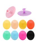 10PCS Silicone Facial Cleansing Brush - Gentle Face Scrub Clean Brush for Acne and Blackheads Removal - Ideal for Sensitive and Dry Skin - Buy Online on GoSupps.com