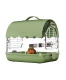 BUCATSTATE Bird Carrier Backpack with Perch Transparent Travel Bird Cage Bag Lightweight with Shade Cover Visible Window for Parrots Small Cockatiels Budgie and Other Similar Size Birds (Green) - Buy Online on GoSupps.com