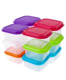 GWAWG 12 PCS Small Plastic Containers with Lids - Food Storage Pots for Baby & Kids - 6 Colors - Snack, Sauce, Meal, Yoghurt, Ice Cream, Salad - Buy Online on GoSupps.com