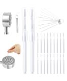 Shower Head Cleaning Brush Tool - Anti-Clogging Cleaner for Shower Nozzles | White Crevice Brush - Buy Online on GoSupps.com