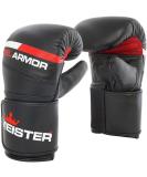 Meister Gel Armor Cowhide Leather Bag Mitts with Wrist Support - Black (12oz-16oz) - Large/X-Large - Buy Online on GoSupps.com