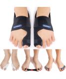 2023 Updated Toe Corrector Set - Bunion Splint & Toe Separator for Hallux Valgus - Orthopedic Bunion Brace with Exercise Strap - Pain Relief Kit (Free Black) - Buy Online on GoSupps.com