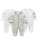 MAMIMAKA Baby Clothes Newborn Baby Grow Onesies Cotton Footed Pajamas for Boys and Girls 0-18 Months 0-3 Months Long Sleeve Color6 - Buy Online on GoSupps.com