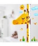 Baby yardstick height diagram for children's room decoration 3D movable giraffe head altar knife kindergarten animal wall decay picture of duoupa yellow - Buy Online on GoSupps.com