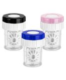 WLLHYF 3 Pcs Manually Contact Lens Washer Cleaner Contact Lens Case Portable Rotation Contact Lens Cleaning Container for Everyday Use - Buy Online on GoSupps.com