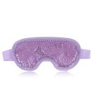 NEWGO Cooling Gel Eye Mask - Reusable Cold Eye Pack for Puffy Eyes, Dark Circles, Migraine Relief - Purple - Buy Online on GoSupps.com