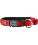 HUNTER Neopren Vario Plus Dog Collar - Padded Nylon 35/2.0 (S) - Red/Black | International Shipping Available - Buy Online on GoSupps.com