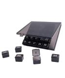 30 Day Pill Organizer - Large Squeeze to Open Pill Box | Portable Monthly Medicine & Vitamin Organizer (Black) for Travel - Buy Online on GoSupps.com