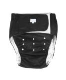 Adjustable Reusable Adult Diaper - Soft Quick-Drying & Washable for Incontinence (Black) - Buy Online on GoSupps.com