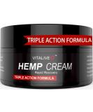 Hemp Cream Fast & Effective Extra Strong for Muscle & Joint - Natural Hemp Oil Arnica Turmeric - Cruelty Free - Premium Grade Formula - VITALIVE 60g 60.00 g (Pack of 1) - Buy Online on GoSupps.com