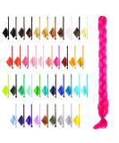 Buy Mybraids 1-Colored Premium Braid Hair 2m - Fuchsia for Rasta Braids Dreads Crochet Box Braids & Cornrows | Art Hair Extensions - Buy Online on GoSupps.com