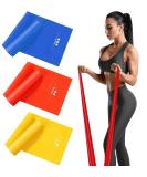 Haquno 3 Pack Exercise Resistance Bands Set with 3 Resistance Levels 1.8M Exercise Bands Resistance for Women and Men. Ideal for Strength Training Yoga Pilates 1.5M-3Pack - Buy Online on GoSupps.com