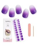 Kalolary Gel Nail Polish Strips Nail Gel Art Sticker Waterproof Full Nail Wraps Decal Sets with Nail File and Stick for Women Girls Nail Art Decor (UV/LED Lamp Required) (Gradient Purple) - Buy Online on GoSupps.com