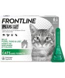 Frontline PLUS Spot On Cat Flea Treatment 6 pipettes - Buy Online on GoSupps.com