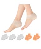 Madholly Gel Heel Sleeves - 5 Pairs | Breathable Silicone Heel Socks for Dry Cracked Heel, Plantar Fasciitis, Achilles Tendonitis, Heel Spurs, Sore Heel - Buy Online on GoSupps.com